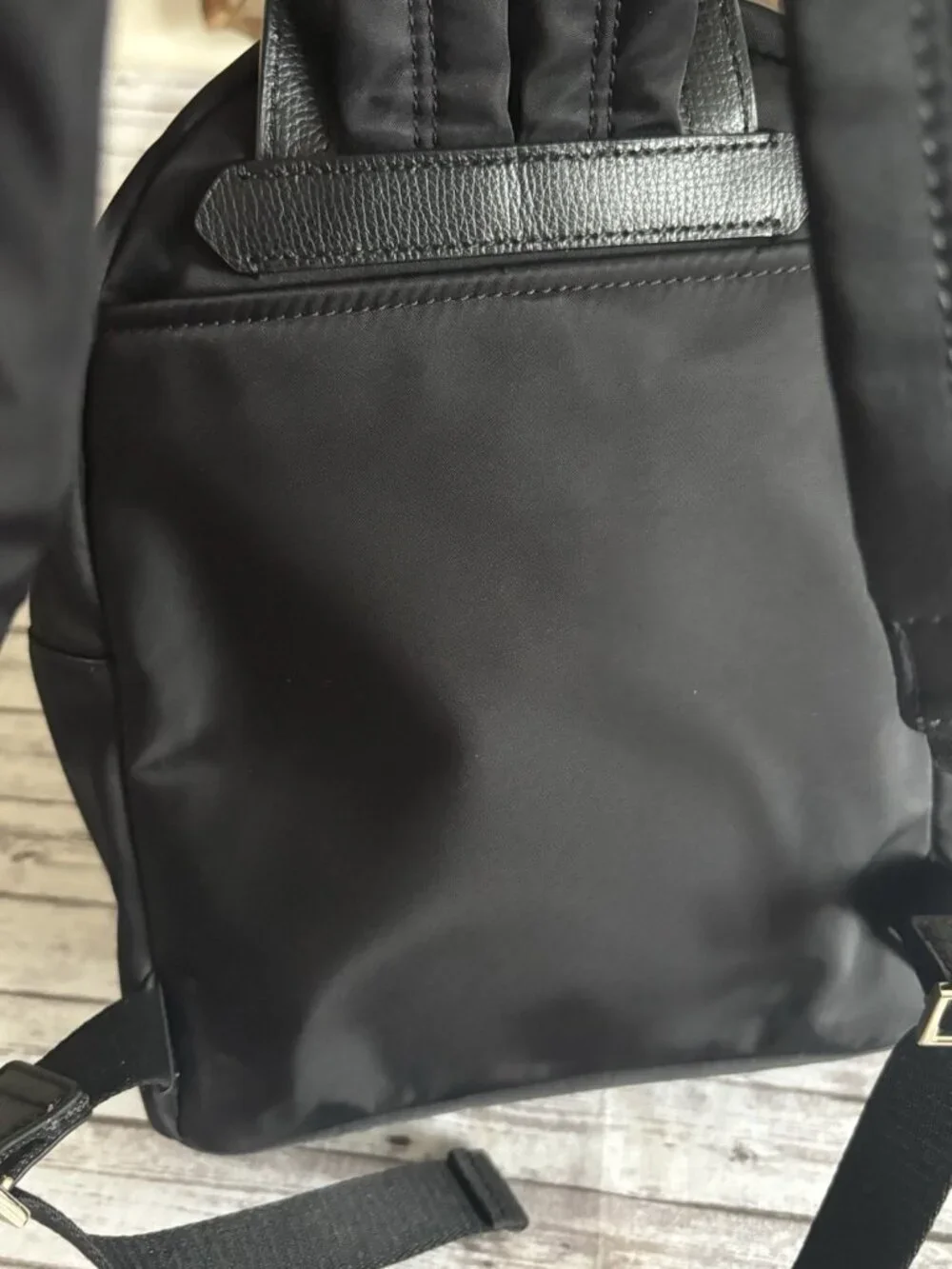 Kate Spade Black Nylon Taylor Gold Hardware Small Backpack